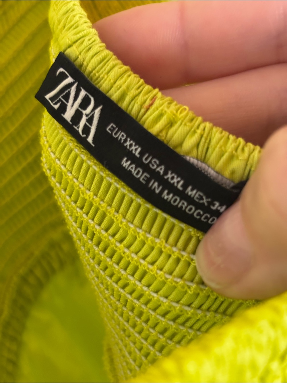 NWT Zara Neon Green V-Neck Poplin Maxi Dress - Picture 3 of 10